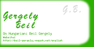 gergely beil business card